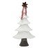 Christmas Tree With  White & Red Star - 45 x 16 x 87cm