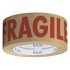 Printed Brown Paper Packing Tape - Fragile - 50mm x 50m