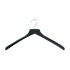 Black Wooden Clothes Hangers - Non-Slip - 43cm