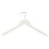 White Distressed Wooden Clothes Hangers - Flat - 44cm