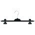 Black Cushion Grip Plastic Clothes Hangers Minipack - Peg - 40cm