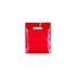 Red Classic Gloss Plastic Carrier Bags - 25 x 30 + 6cm