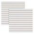 Cool White Slatwall Panels - 1200 x 1200mm
