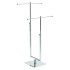 Chrome Counter Top Display Stands - T Arm - 2 Tier
