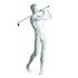 Sports Matt White Male Sculpted Mannequin - Golfer