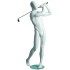 Sports Matt White Male Faceless Mannequin - Golfer
