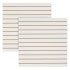 Warm White Slatwall Panels - 1200 x 1200mm