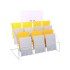 Counter Top Card Stand - White - 32 x 47 x 27cm
