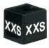 White on Black Unisex Size Cubes - XXS
