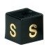 Gold on Black Unisex Size Cubes - S