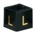 Gold on Black Unisex Size Cubes - L
