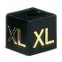 Gold on Black Unisex Size Cubes - XL