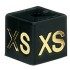 Gold on Black Unisex Size Cubes - XS