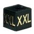 Gold on Black Unisex Size Cubes - XXL
