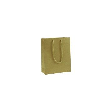 Brown Luxury Recyclable Paper Carrier Bags - 18 x 22 + 6.5cm