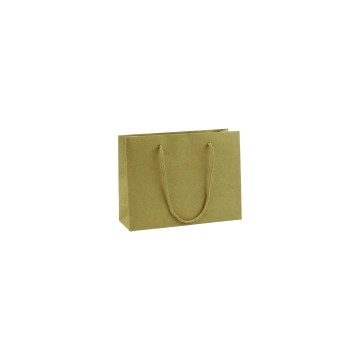 Brown Luxury Recyclable Paper Carrier Bags - 24 x 18 + 8cm