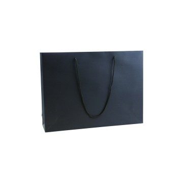 Black Luxury Recyclable Paper Carrier Bags - 44 x 32 + 10cm