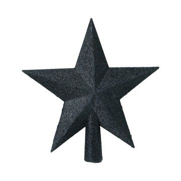 Tree Top Star Glitter - Black