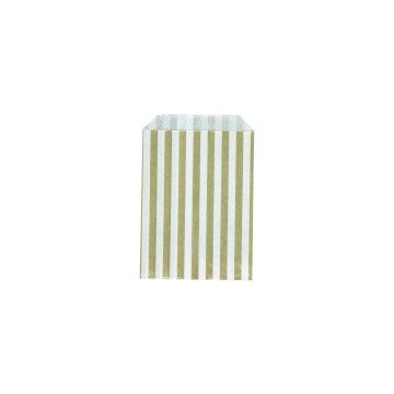 Gold Stripe Paper Bags - 13 x 18cm