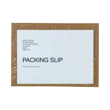 Plain Document Enclosed Plastic Envelopes - 210 x 148mm