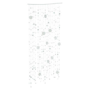 Snowball Snowflake Curtain - White