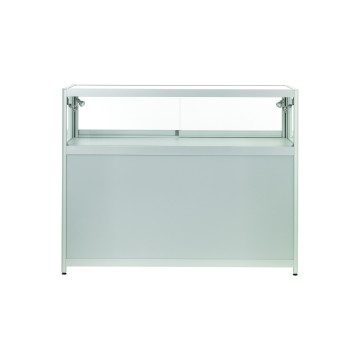 Silver Panorama Shop Counters - 1/3 Glazed
