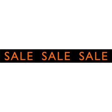 Vibrant Sale Streamers - Orange - 100 x 12cm