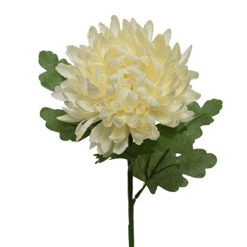 Cream Artificial Chrysanthemum Flower - 13 x 67cm