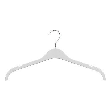 500/41 White Plastic Dress Hangers - 41cm