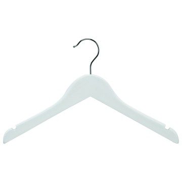 Childrens Matt White Coat Hangers - Wishbone - 34 cm