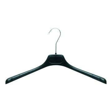 Black Plastic Clothes Hangers - Jacket - 42cm