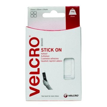 VELCRO Stick On Squares - 25 x 25mm