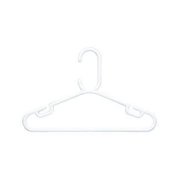 White Rainbow Plastic Clothes Hangers - 34cm