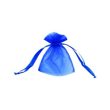 Blue Organza Gift Bags - 10 x 12cm