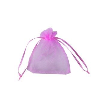 Pink Organza Gift Bags - 10 x 12cm