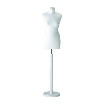 Venice White Female Tailors Dummy - Size 10 - Wood Stand