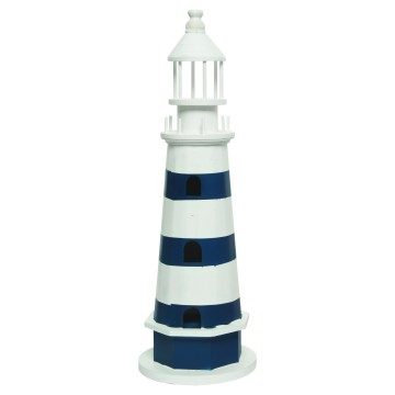 Blue & White Firwood Lighthouse - 20 x 60cm