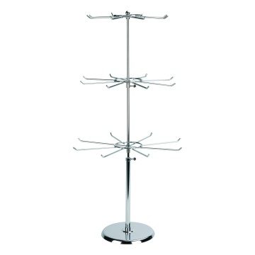 Chrome Counter Top Display Stands - Revolving