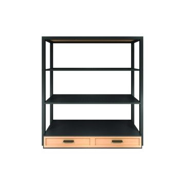 Frax35 Wide Shelf & Draw Unit - 120 x 44 x 120cm