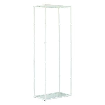 Edge White & Glass Freestanding Unit - 177 x 64 x 39cm