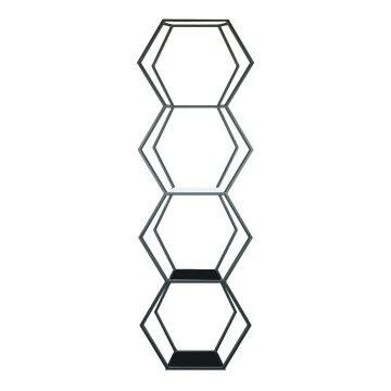 Blue City Hexagonal Shelving Unit - 198 x 58 x 35cm