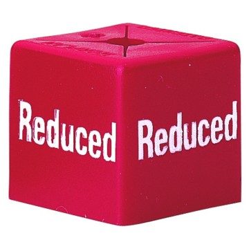 Reduced Sale Size Cubes - Reduced - Red