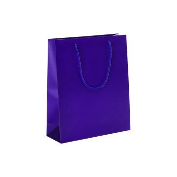 Purple Laminated Matt Paper Carrier Bags