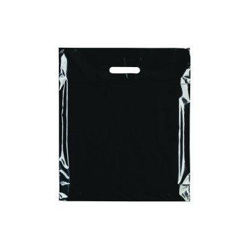 Black Classic Gloss Plastic Carrier Bags