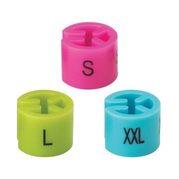 Colour-Coded Unisex Circular Size Markers