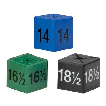 Colour-Coded Menswear Size Cubes