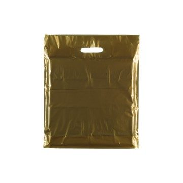 Gold Classic Gloss Plastic Carrier Bags