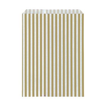 Gold Stripe Paper Bags
