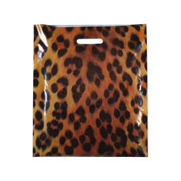 Leopard Print Classic Gloss Plastic Carrier Bags