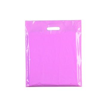 Pink Classic Gloss Plastic Carrier Bags